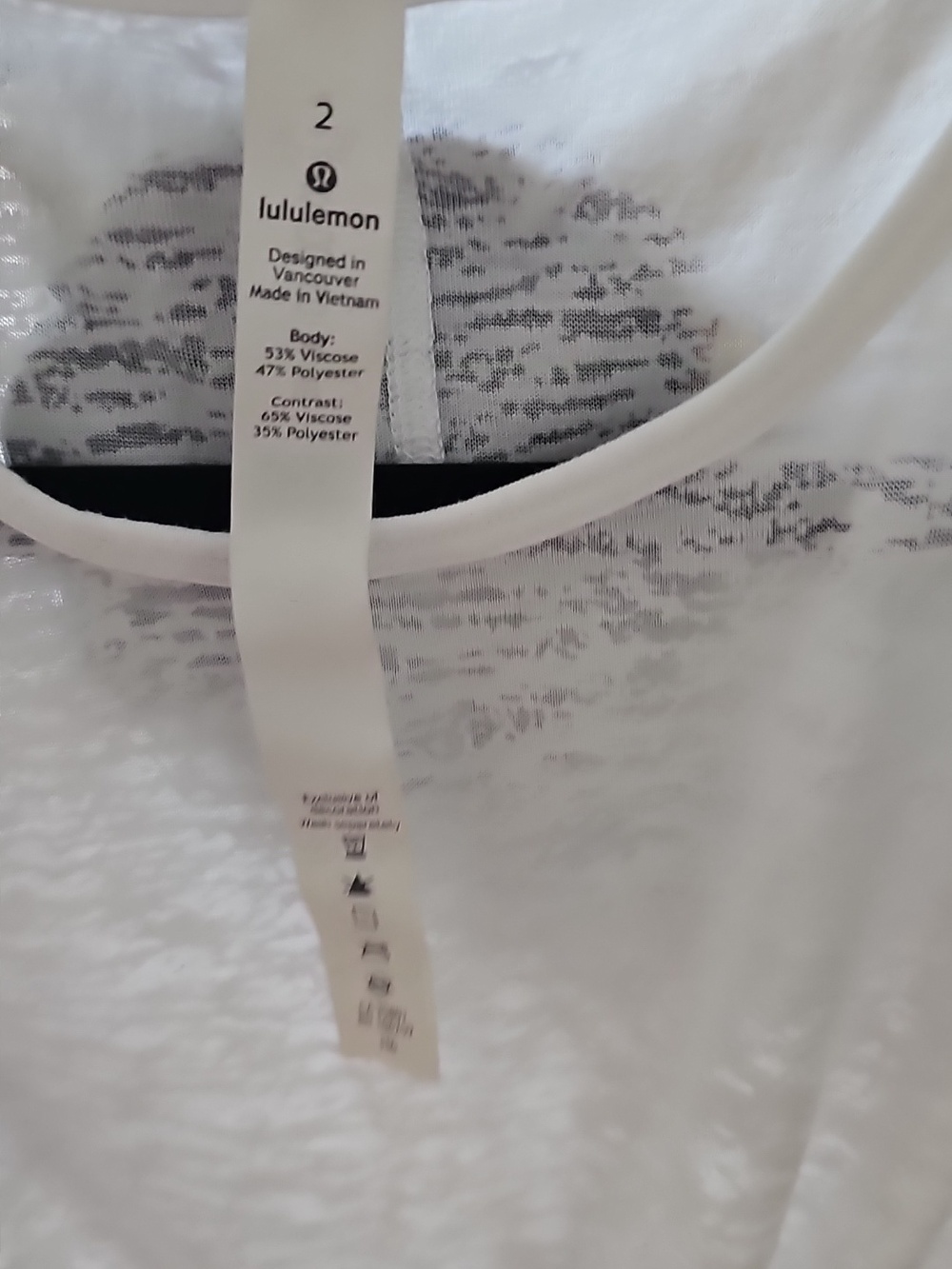 lululemon athletica White Knot-Front Tank - Picture 2 of 3